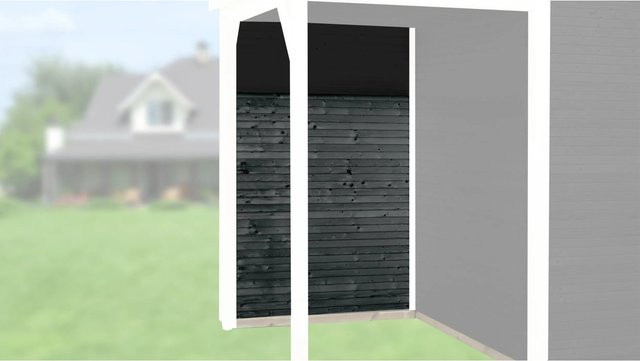 WekaLine Designhaus 172 Rückwandpaket in Anthrazit, Breite: 150 cm - Bild 1