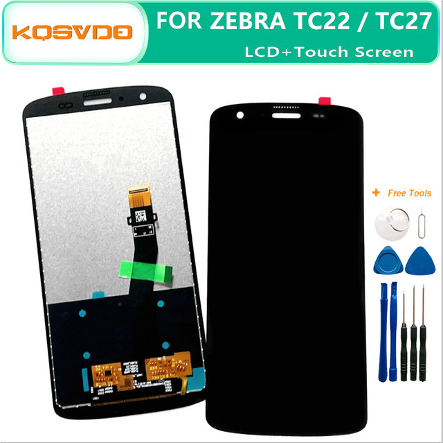 Zebra Ersatz LCD Display mit Touch Screen für TC22 und TC27 in Schwarz - Bild 1