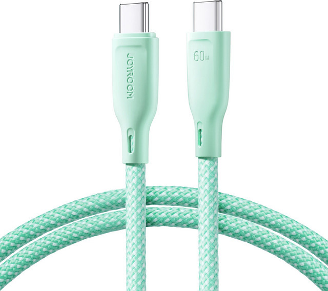 Joyroom USB-C Daten- und Ladekabel S-A34, 60W, Grün, 1m - Bild 1