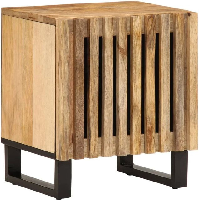 vidaXL Nachttische Set aus Mangoholz in Braun, 2 Stück, B/T/H: 40 x 34 x 46 cm - Bild 1