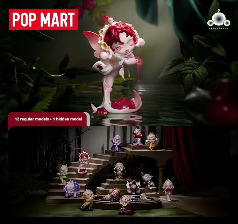 POPMART Skullpanda Petals In Four Act Series Blind Box Mystery Box Spielzeugfigur Puppe in Multicolor - Bild 1