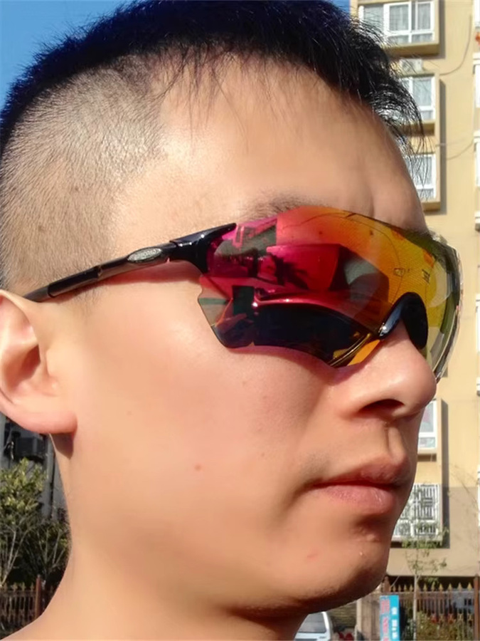 RBworld Sportsonnenbrille, Herren, TR90, rot, polarisiert - Bild 3