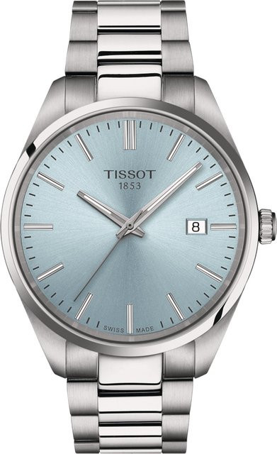 Tissot Armbanduhr, Quarz, Edelstahl, Blau, 40 mm, Herren - Bild 1