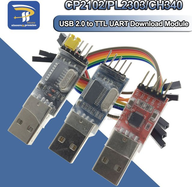 3er-Set USB zu UART TTL Serielle Adapter Module mit PL2303HX, CP2102 und CH340G für Arduino - Bild 1