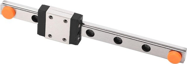 Linearlager-Führungsschiene MGN7C-100-1R aus Stahl mit Wagenblock in Silber von Painter - Bild 1