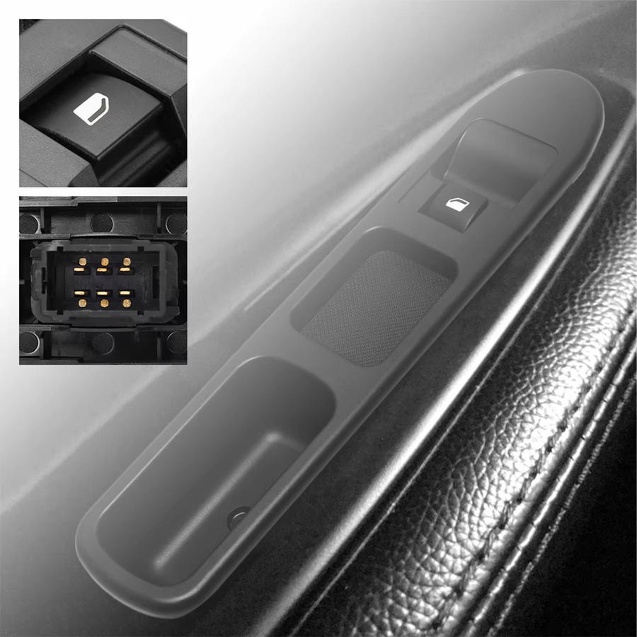 Everso Armlehne und Schalterpanel für die Fahrerseite von Peugeot 207 (2006-2018), Farbe: Schwarz - Bild 4