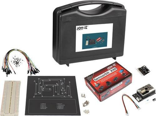 Joy-it Sensor Education Set in Schwarz mit Aufbewahrungskoffer und Breadboard - Bild 1