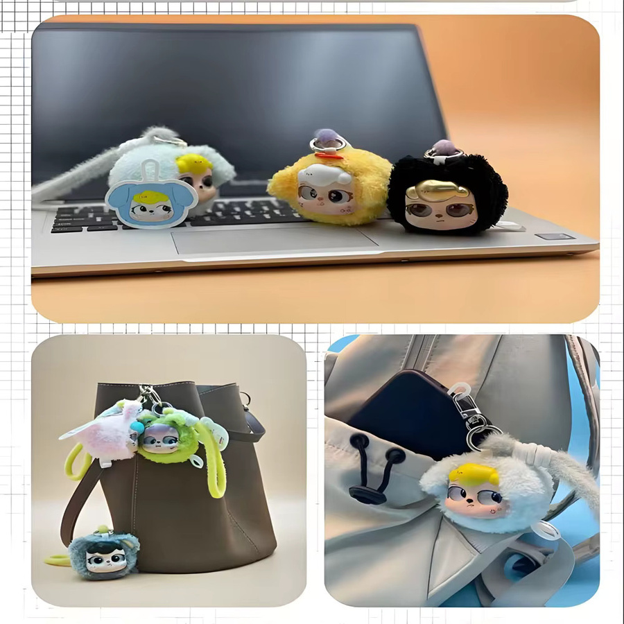 MOCHIELF Tierserie Plüsch-Blindbox-Anhänger, Plüsch / Textil, Bunt / Mehrfarbig - Bild 2