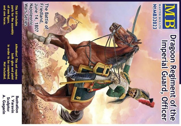Master Box Dragoon Regiment of the Imperial Guard - The Battle of Friedland, June 14, 1807, Modell, 1:32