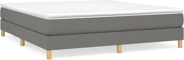 vidaXL Boxspringbett mit Matratze Hybrid-Design in Grau, B/T/H: 160 x 200 x 25 cm - Bild 1
