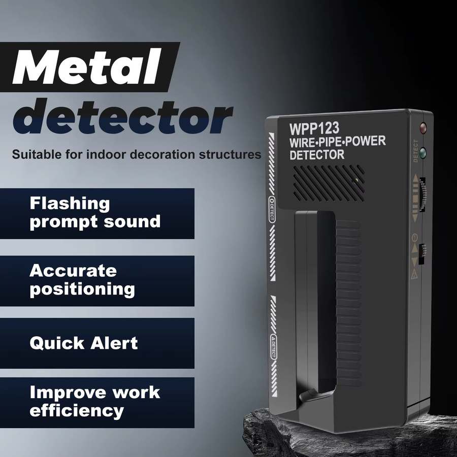 Willkey Handheld Wandscanner Metall-Detektor mit AC-Draht-Erkennung und visuellem Alarm in Schwarz - Bild 3