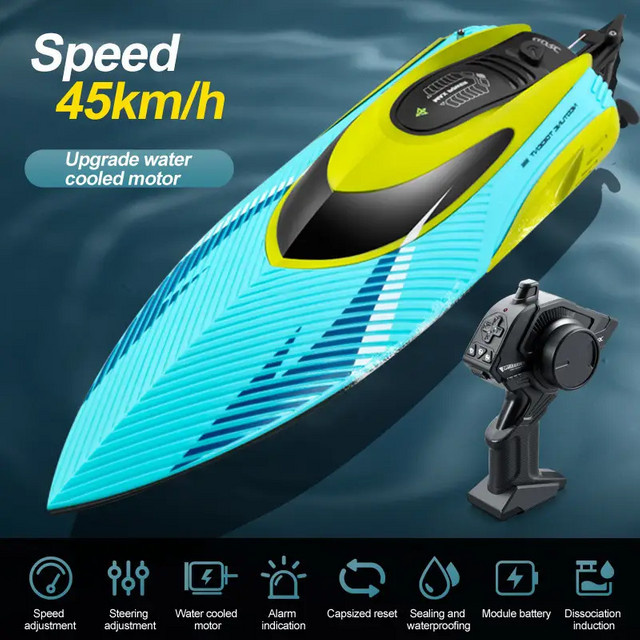 Fremego S3 RC Schnellboot, Hochgeschwindigkeits-RC-Rennboot, mit Beleuchtung - Bild 1