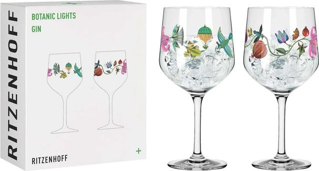 Ritzenhoff Botanic Lights Longdrinkglas 2er Set Multicolor Durchmesser: 10,7 cm - Bild 1