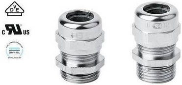 Jacob 50.612 M-L Kabelverschraubung aus Messing in Silber, 100 Stück - Bild 1