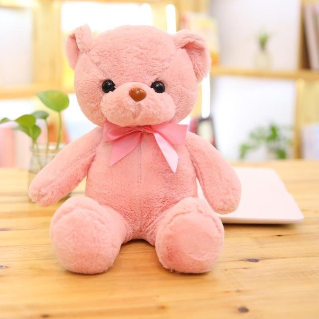Niedlicher Teddybär Umarmungsbär, Plüschtier, hellrosa - Bild 1