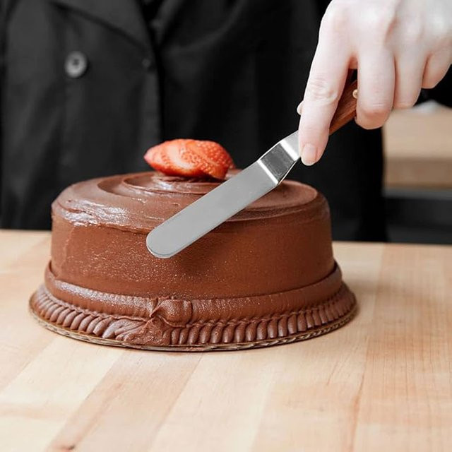 Edelstahl Kuchenspatel in Silber für Butter, Creme und Zuckerguss, erhältlich in 4, 6, 8 oder 10 Zoll - Bild 1
