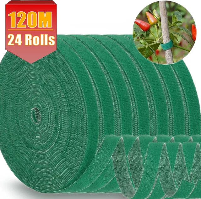 Selbstklebender Pflanzenbinder aus Nylon, verstellbare Schlaufen zur Unterstützung deiner Pflanzen und wiederverwendbare Kabelhaken für den Garten - Bild 1