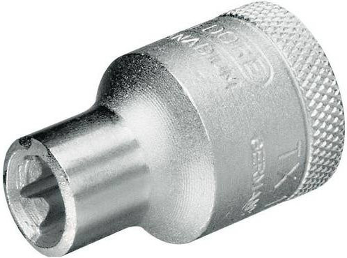 Gedore Steckschlüsseleinsatz TX 19, 1/2 Zoll, E10, Länge: 38 mm, Silber - Bild 1