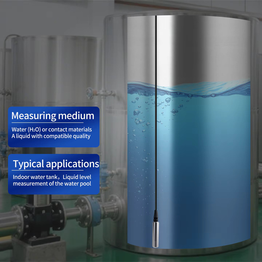 Digitaler Wasserstandsanzeiger XUYANGQIDIAN mit hydrostatischem Füllstandsensor für Pool und Wassertank, Farbe: Silber - Bild 4