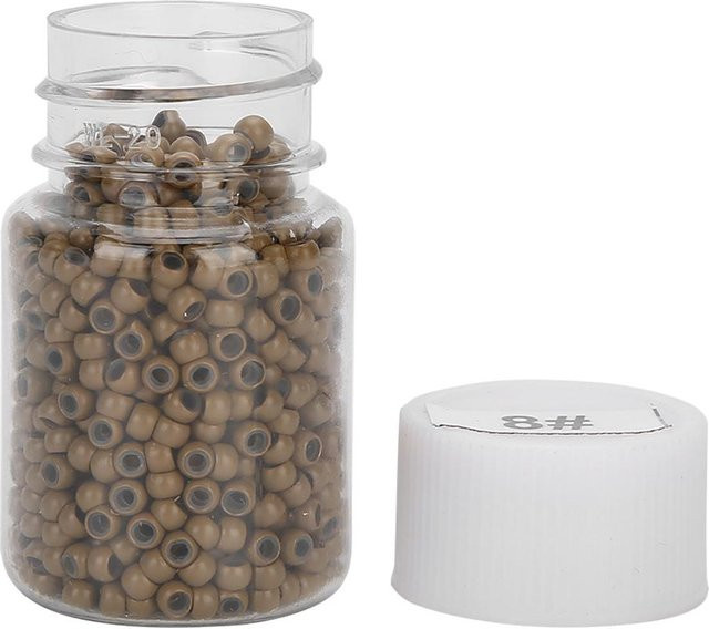 Koogeelife Silikon Micro Links Ringe, 1000 Stück, Grau, Unisex - Bild 1