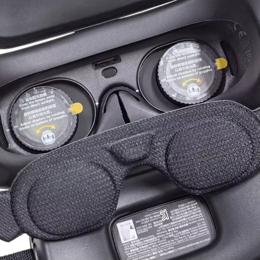 DJI Linsenabdeckung und Schaumstoffpolster für Goggles 3, Augenmaske in Schwarz - Bild 5