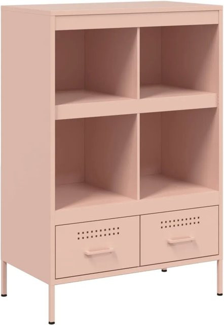 vidaXL Highboard im Industrie-Stil aus Stahl in Rosa, B/T/H: 68 x 39 x 101,5 cm - Bild 1