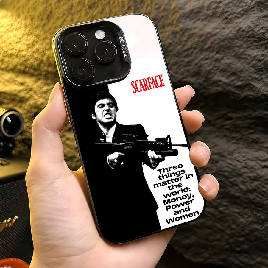 Scarface Handyhülle Aurora TPU-Hülle für iPhone 11 bis iPhone 17 Pro Max, stoßfest und schlank, mehrfarbig und pink - Bild 3