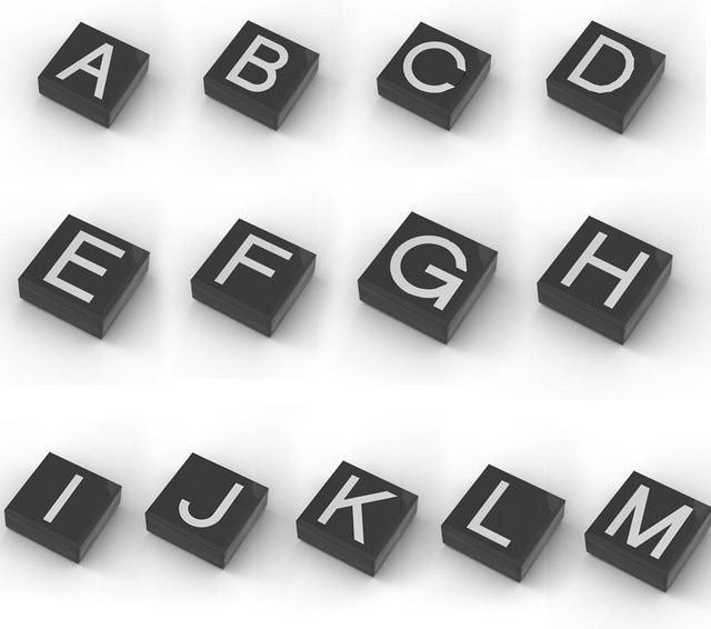 ixBricks Alphabet A-Z Bausteine-Set bedruckt 6–12 Jahre - Bild 1