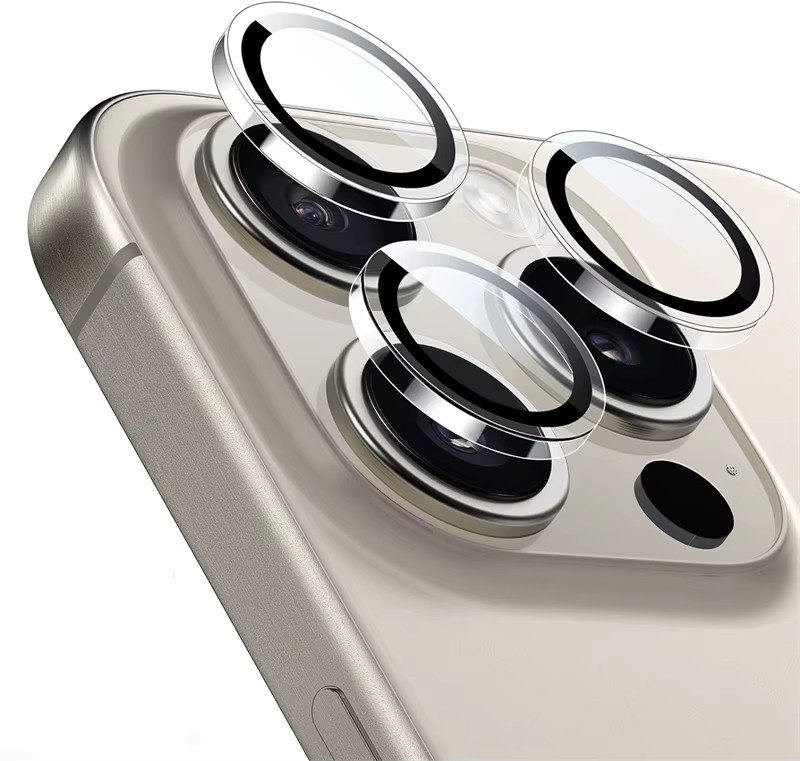 Klarer HD-Kameraobjektivschutz aus gehärtetem Glas für Apple iPhone 11, 12, 13, 14, 15, 16 Pro Max Plus Mini in Transparent - Bild 3
