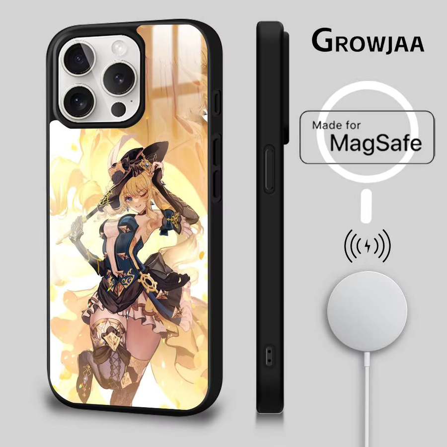 Navia Genshin Impact Handyhülle mit MagSafe Spiegel und Wireless Magnetic Funktion für iPhone 11 bis iPhone 17 Pro Max Plus Mini, Multicolor - Bild 2
