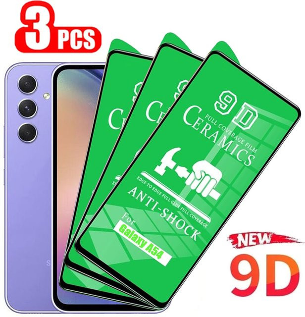 3er Set Keramik Screen Protector für Samsung Galaxy A54 A53 A52 A34 A33 A32 A14 A13 5G A12 A24 A73 A72 A71 A70 A51 A41 A31 A22 transparent - Bild 1