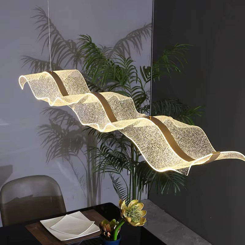 Moderne LED-Pendelleuchte von Joesee für Wohnzimmer und Esszimmer in Warmweiß - Bild 3