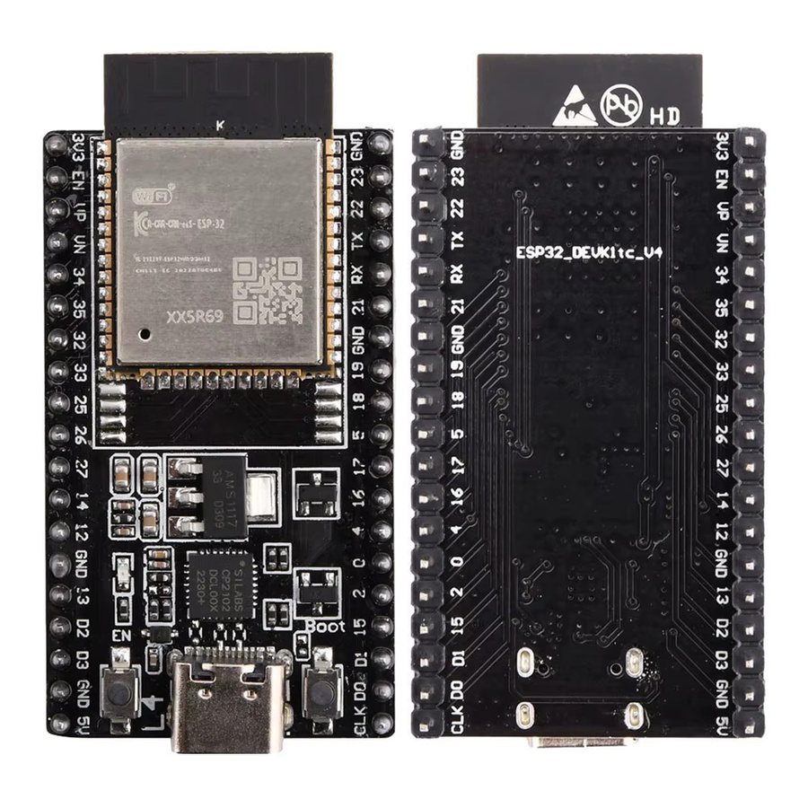 diymore ESP32 DevKitC WIFI + Bluetooth Entwicklungsplatine mit ESP32-Modul und USB-C Anschluss, Schwarz - Bild 3