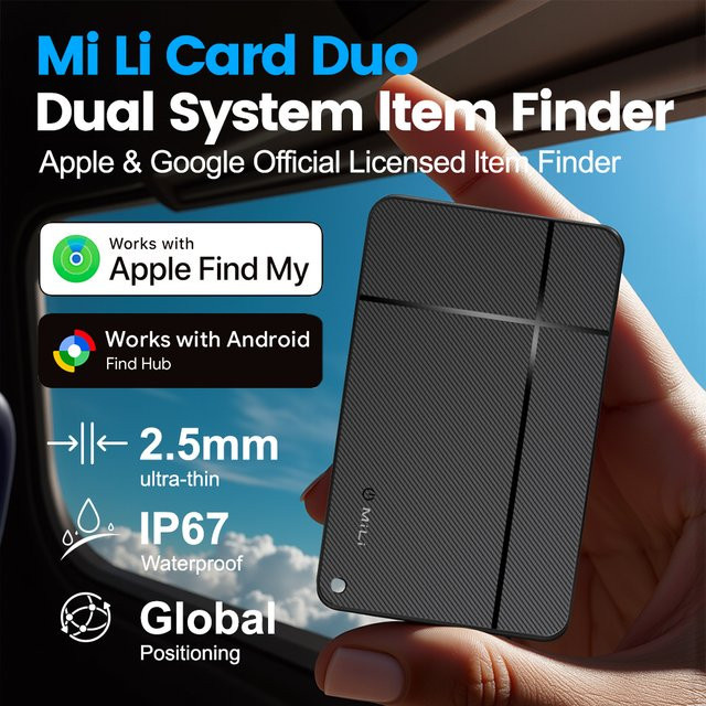 TPBUFF GPS Tracker Brieftasche in Schwarz mit Bluetooth und Android-Kompatibilität zur Verlustprävention - Bild 1