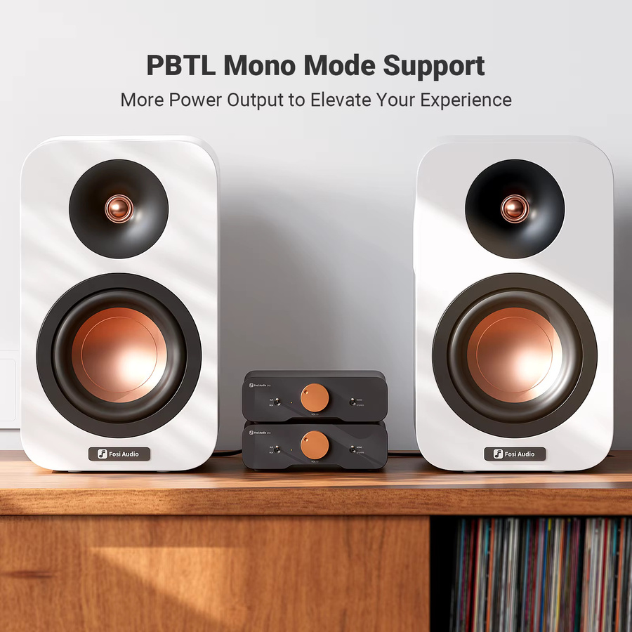 Fosi Audio Stereo-Leistungsverstärker TPA3255 Klasse D HiFi-Audio-Verstärker in Schwarz mit XLR/RCA/Symmetrischem Eingang - Bild 3