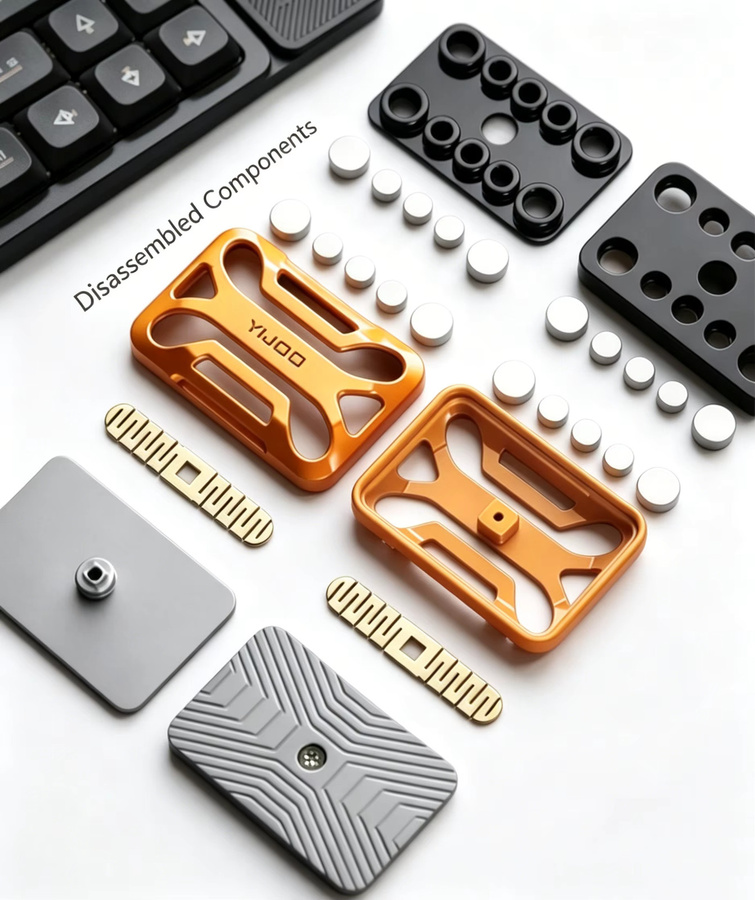 soulbao Metall-Magnetischer EDC Pai Pai Münz-Infinity-Slider Push Fidget Toy - Bild 4