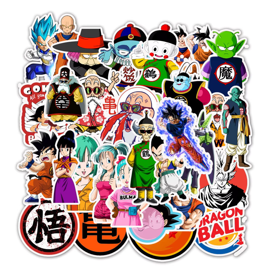 Bandai Dragon Ball, Aufkleber, 50 Stück, bunt - Bild 2