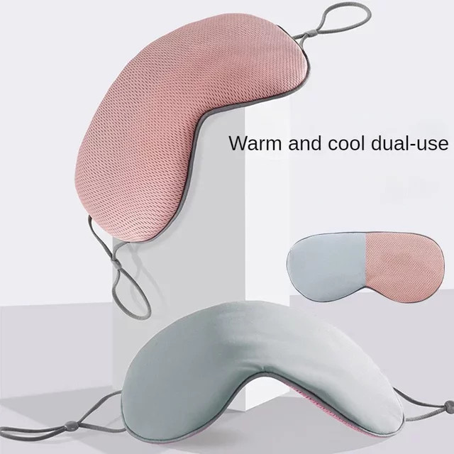 Dual-Use-Augenmaske aus weicher Seide, Unisex, Lichtblockierend - Bild 1