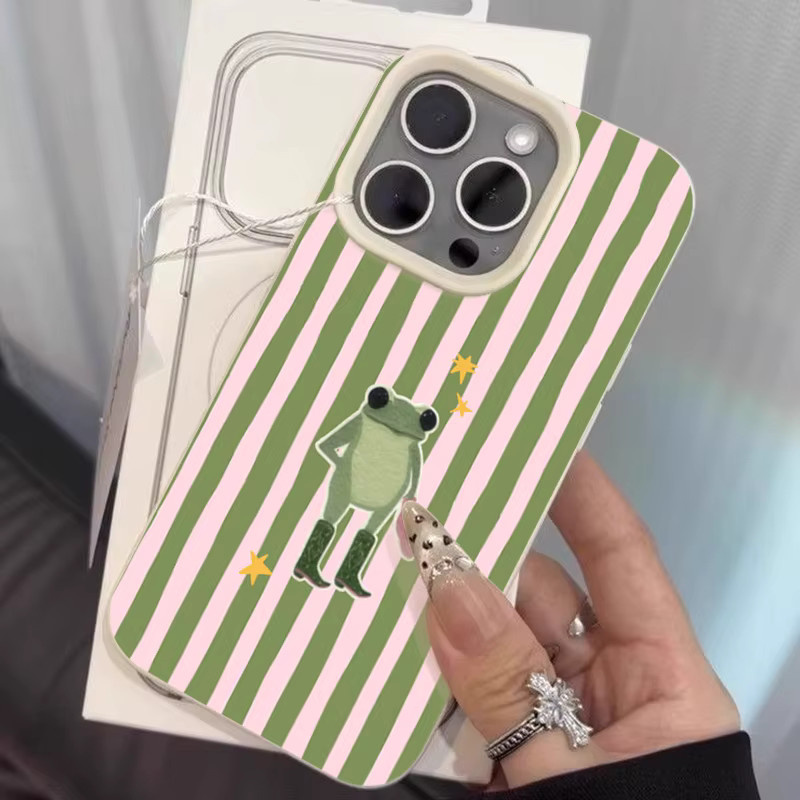 Stoßfeste Leder-Handyhülle mit Frosch-Lichee-Design für Xiaomi Redmi Note 15 14 13 12 11 10 9 8 Pro Plus 4G 5G in Multicolour - Bild 3