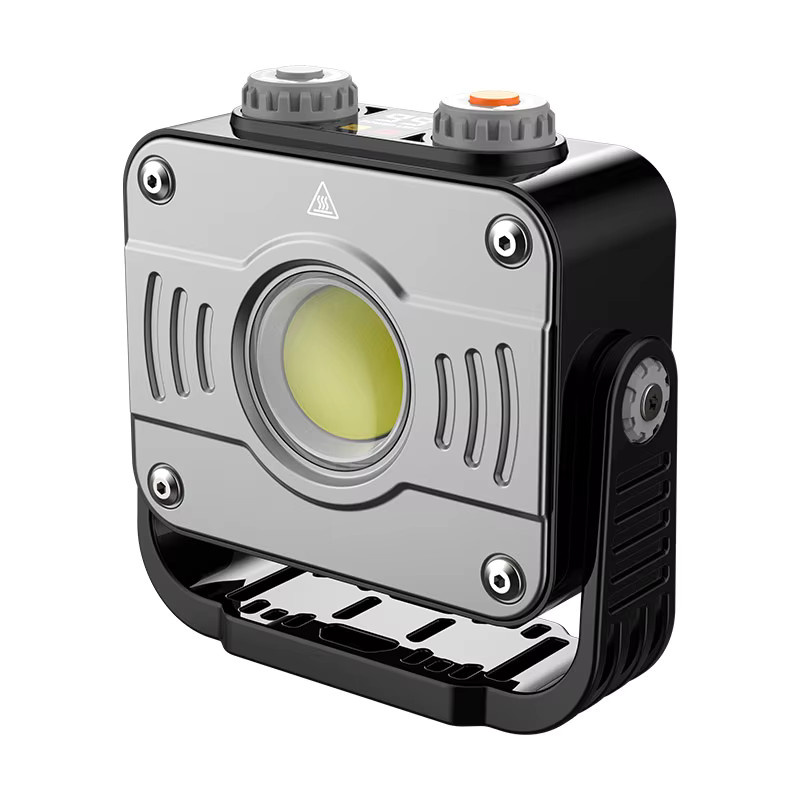 ESMARTER LED COB Flutlicht Laterne mit 8000 mAh Akku, wiederaufladbare Camping Lampe in Schwarz mit stufenloser Dimmung und Notfallfunktion - Bild 3