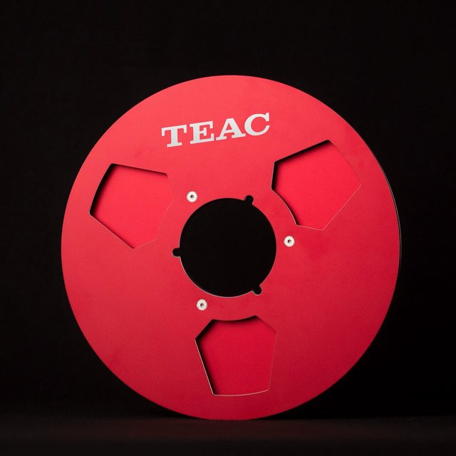 TEAC Klebebandrollen aus Aluminium für Rollen-zu-Rollen-Klebeband-Recorder, Schwarz, 10 x 1/4 Zoll - Bild 1