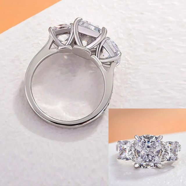 Huitan Ringe, Zirkonia, Silber, Damen - Bild 1