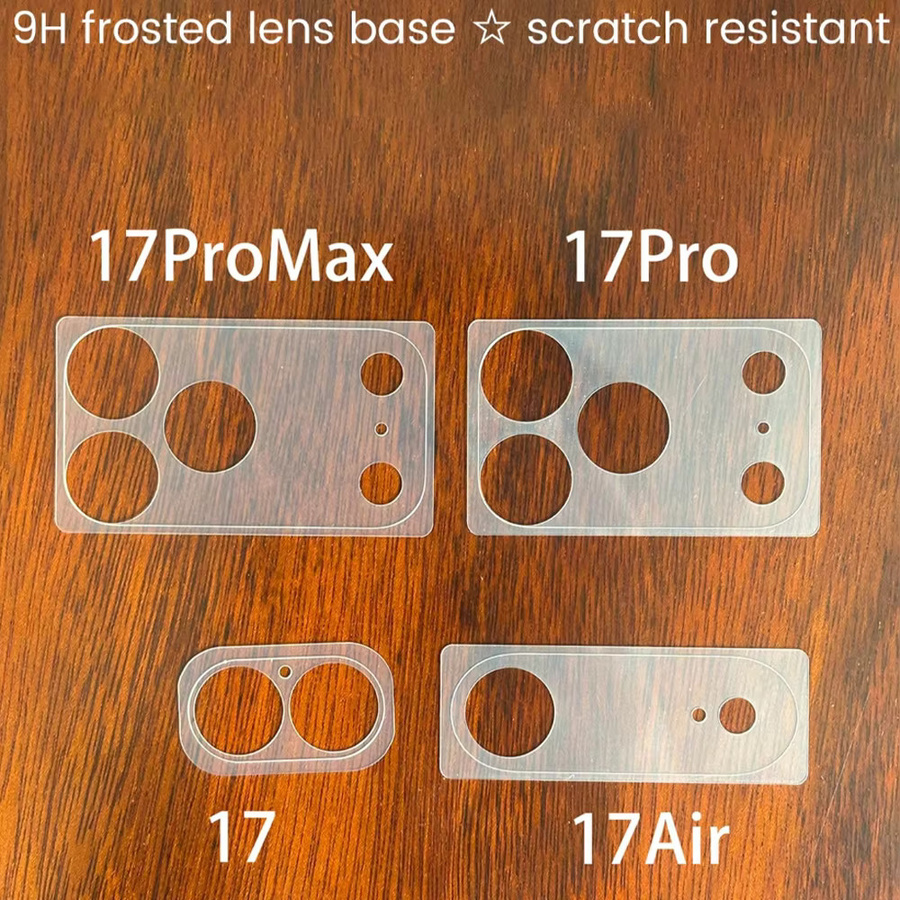 NNBILI 2er-Set Matte Schutzfolien für iPhone 17 Pro Max, iPhone 17 Pro und iPhone 17, Objektivschutz und Rückseitenfolie, Transparent - Bild 5