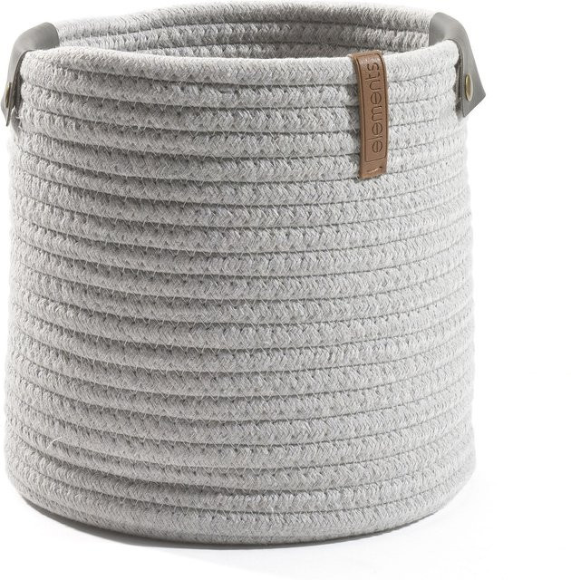 Korb von casa NOVA in Grau aus Metall, Stoff und Kunststoff, Breite: 26,0 cm, Höhe: 30,0 cm, Tiefe: 26,0 cm - Bild 1