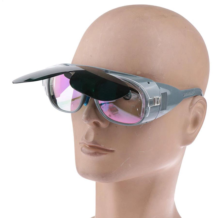 Schutzbrille für Schweißer und Löter mit Anti-Schock- und Spritzschutz sowie getönten Gläsern - Bild 3