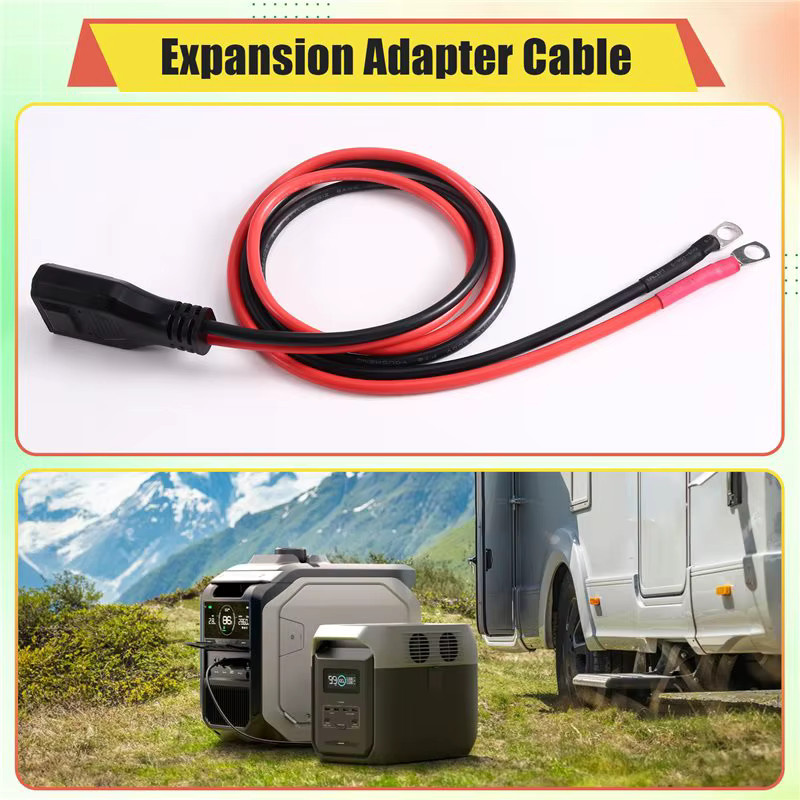 Ecoflow Verlängerungskabel 8AWG Erweiterungsadapterkabel für Ecoflow Delta in Schwarz und Rot - Bild 4