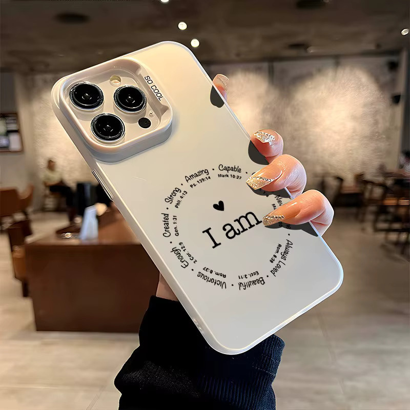 Christliche Handyhülle für Apple iPhone 17, 16, 15 Pro Max Plus Serie in Weiß - Bild 2