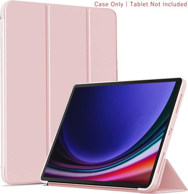 Samsung Flip-Hülle für Galaxy Tab S9 FE 10,9'' und 11'' aus PU-Leder mit magnetischem Ständer in Pink - Bild 1