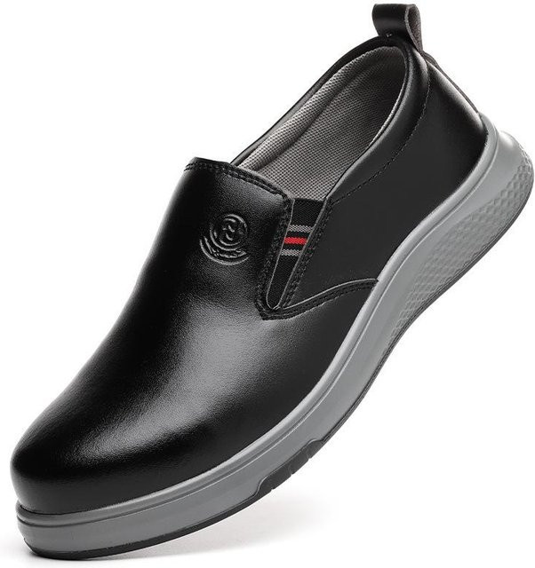 Avant-garde Arbeitsschutzschuhe für Herren aus Leder, bruch- und durchstichsicher mit Stahlkappe, antistatisch, Farbe: Schwarz/Weiß, Größe: 37 - Bild 1