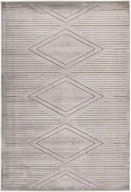 MeGusta Kurzflor Teppich Mariana Modern Grau B/B: 160 x 230 cm - Bild 1